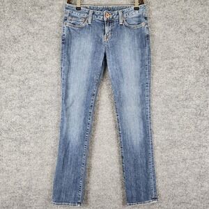 Lucky Brand Lola Jeans Straight Womens 8/29 Medium Wash Denim Made in USA